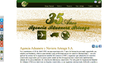 Desktop Screenshot of aduaneraarteaga.com